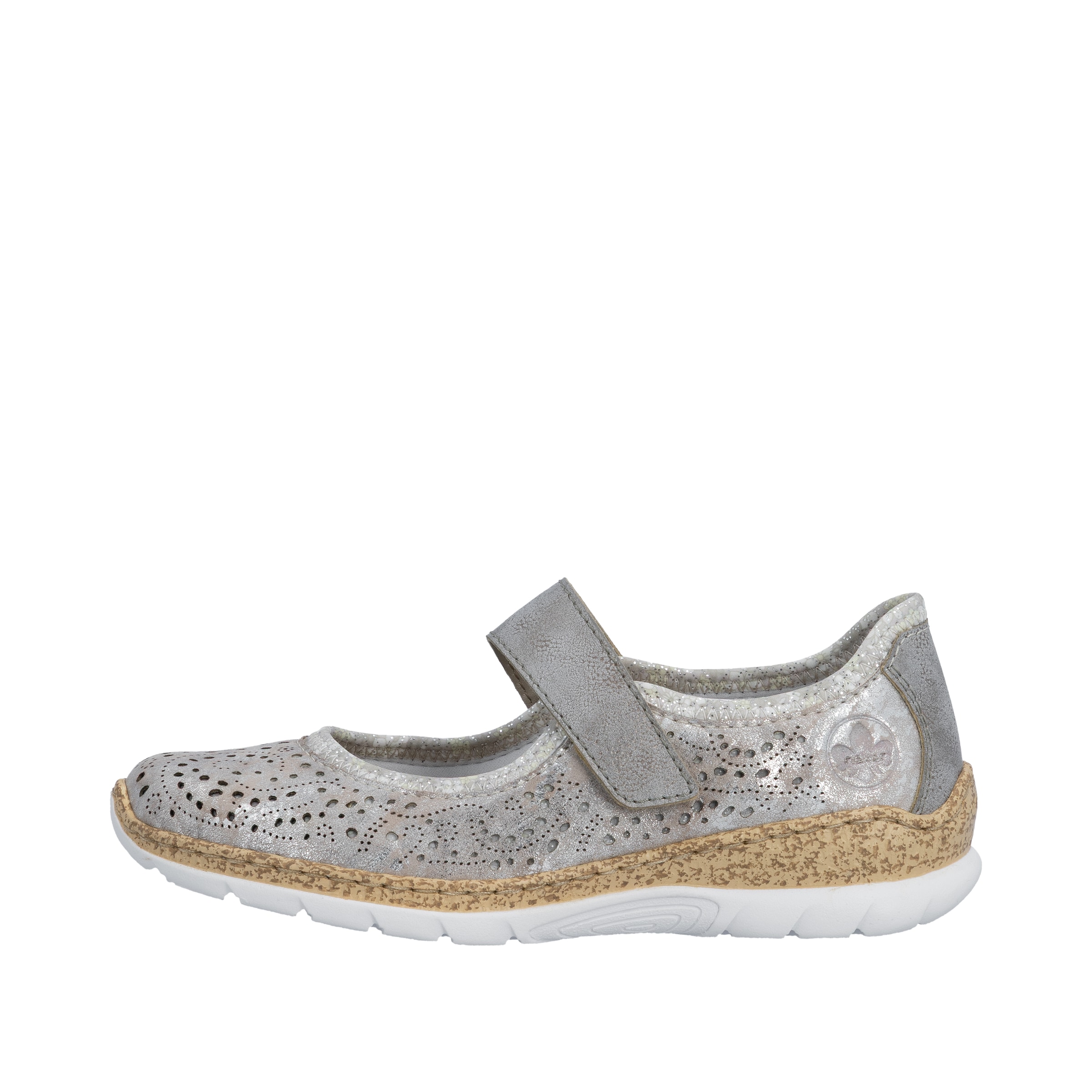 Chaussure basse Rieker en argent