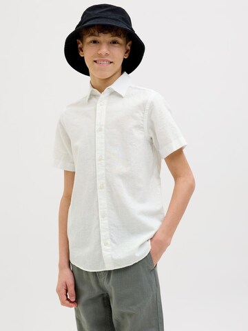 Jack & Jones Junior Regular fit Overhemd in Wit: voorkant