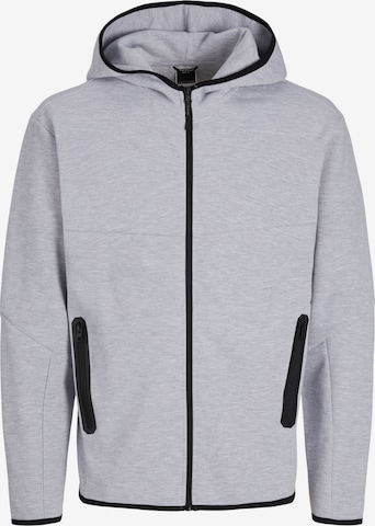 JACK & JONES - Casaco em moletão 'JCOFusion' em cinzento: frente