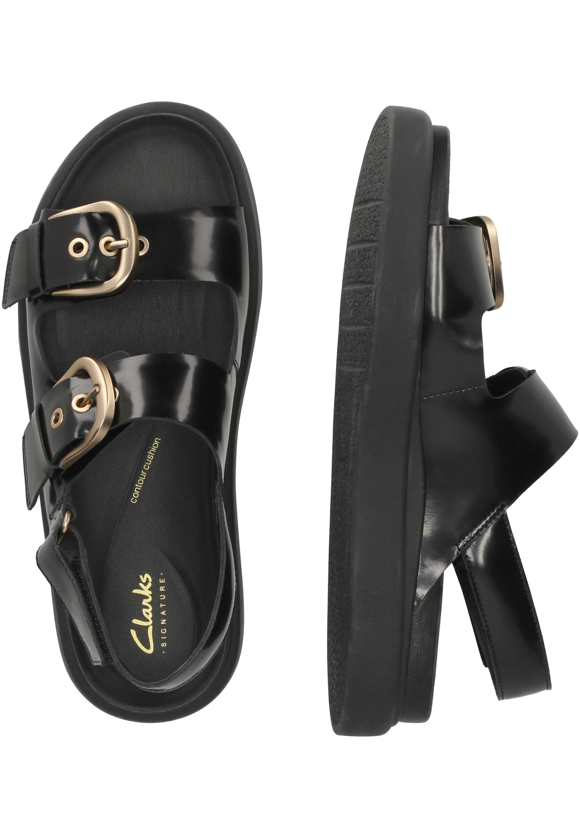 CLARKS Sandaal 'Aristella Bay' in Zwart