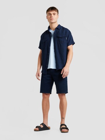 CAMP DAVID Regular Fit Hemd in Blau