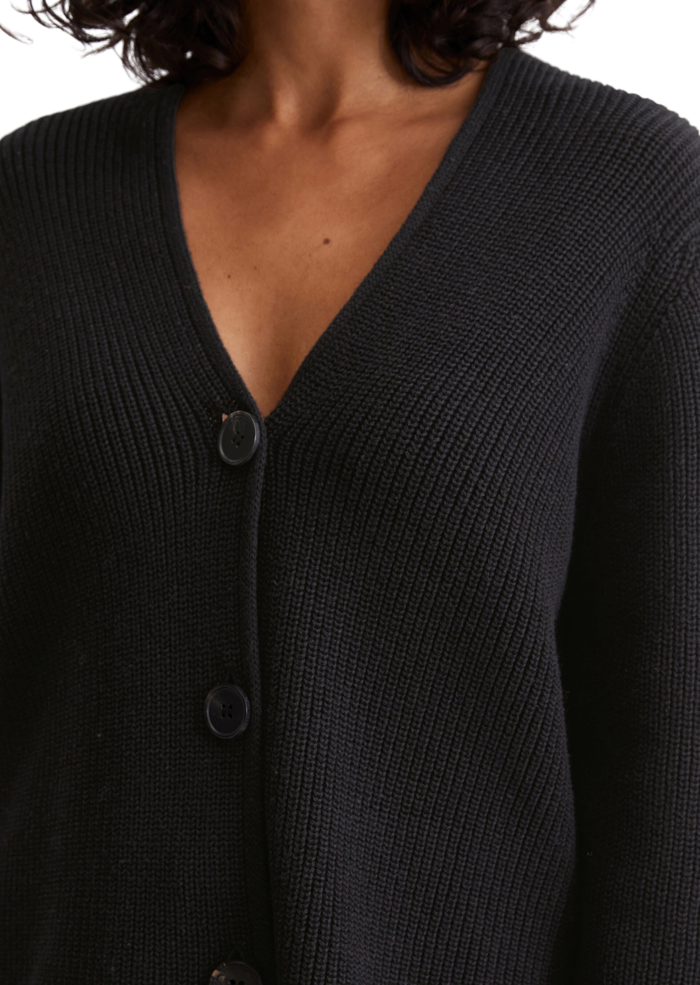 Marc O'Polo Gebreid vest in Zwart