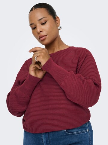 ONLY Carmakoma Sweater 'CARNew Adaline' in Red