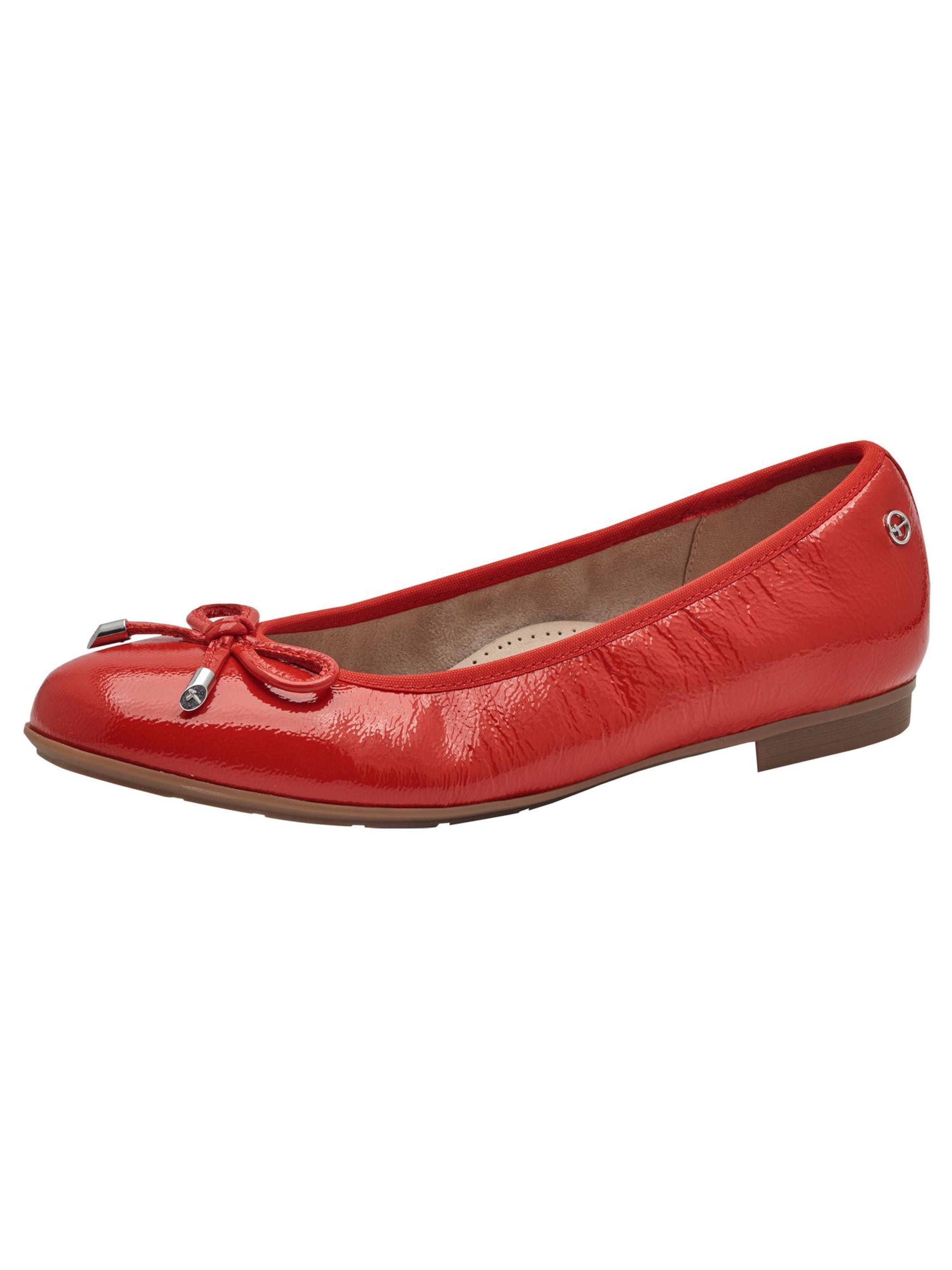 Ballerines Tamaris en rouge : devant