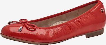 Ballerines Tamaris en rouge : devant