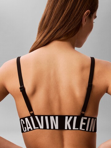 Calvin Klein Swimwear Triangle Bikini top 'Intense Power' in Black