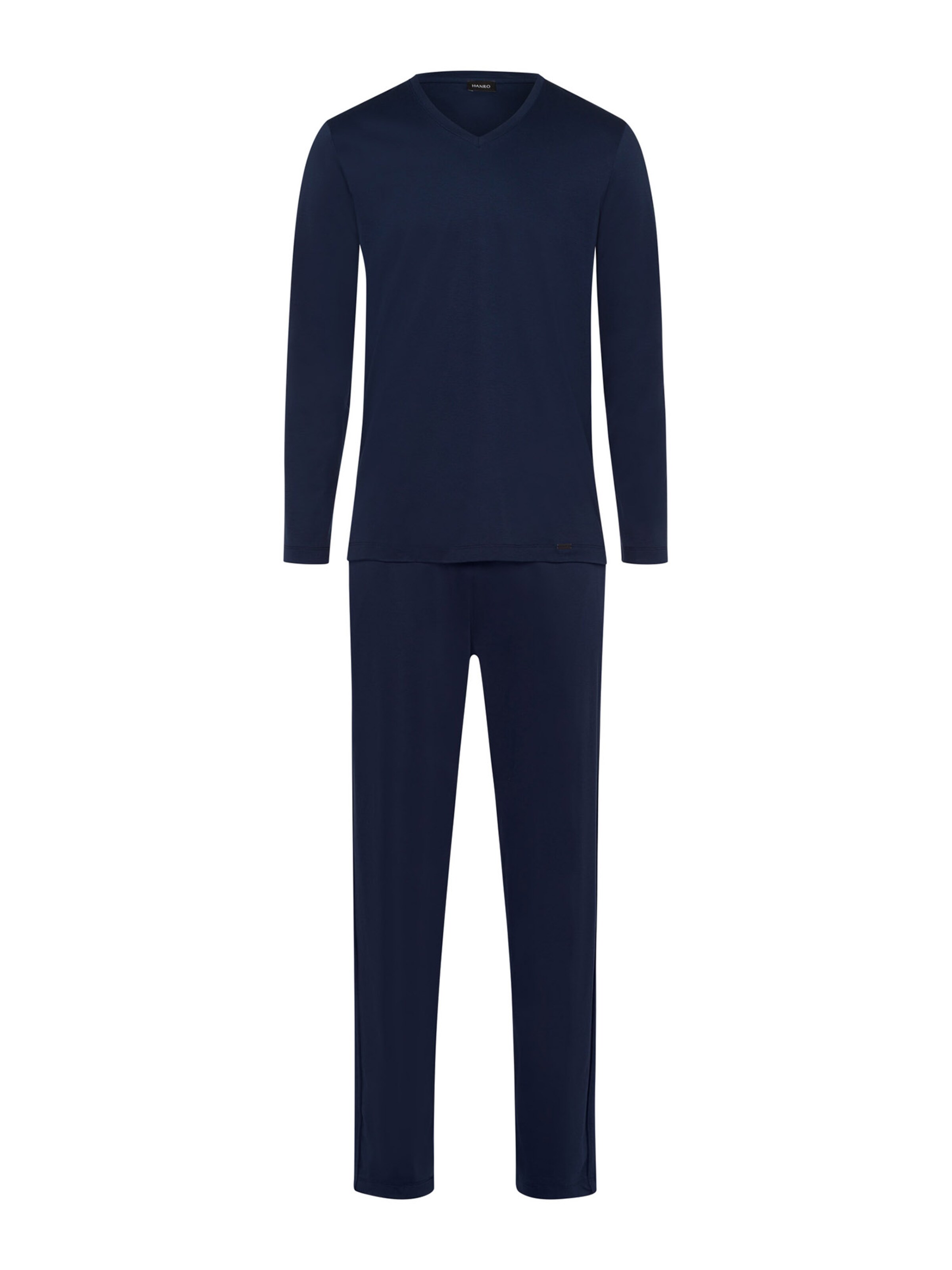 Pyjama long 'Night Selection' Hanro en bleu : devant