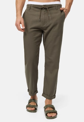 INDICODE JEANS Regular Pants ' Clio ' in Green: front