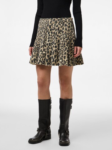 PIECES Skirt 'PCJUNIA' in Beige: front