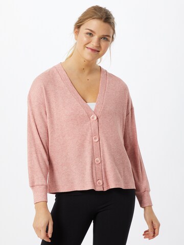 Dorothy Perkins Gebreid vest in Roze: voorkant