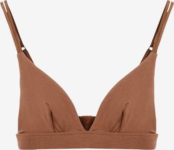 ARMEDANGELS Triangle Bra in Brown: front