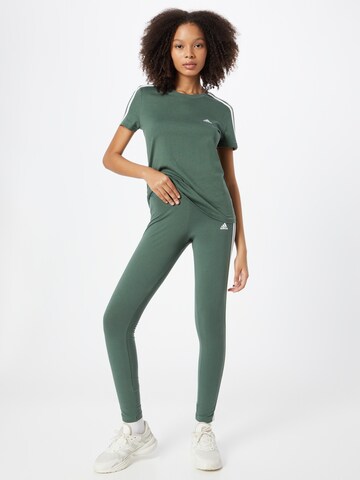 ADIDAS SPORTSWEAR Skinny Sportbyxa 'Essential' i grön