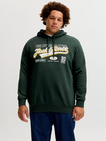 Jack & Jones Plus Μπλούζα φούτερ σε πράσινο: μπροστά