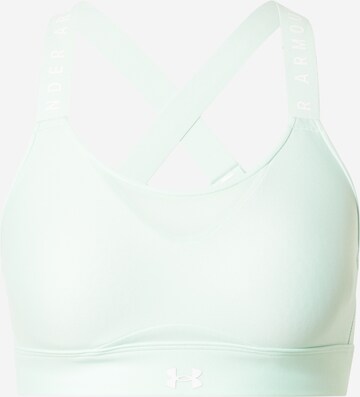 Reggiseno sportivo 'Infinity High' di UNDER ARMOUR in verde: frontale