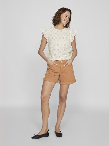 VILA Bluse i beige