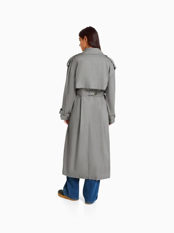 Bershka Between-Seasons Coat in Grey