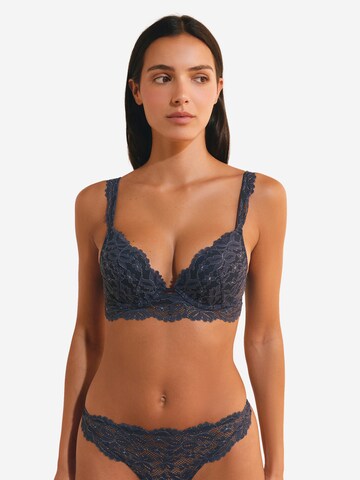 ETAM Push-up BH 'Legende' in Blauw: voorkant