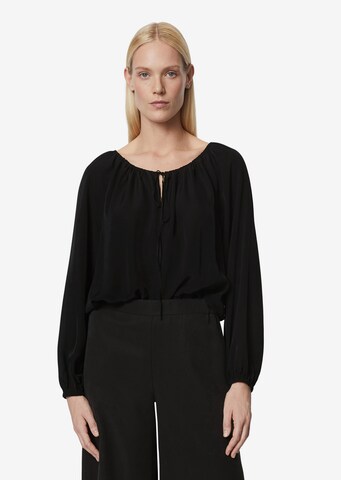 Marc O'Polo Blouse in Zwart: voorkant