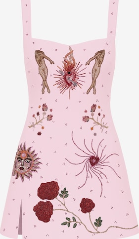 Laura Slings Cocktailjurk 'The Chosen One' in Roze: voorkant