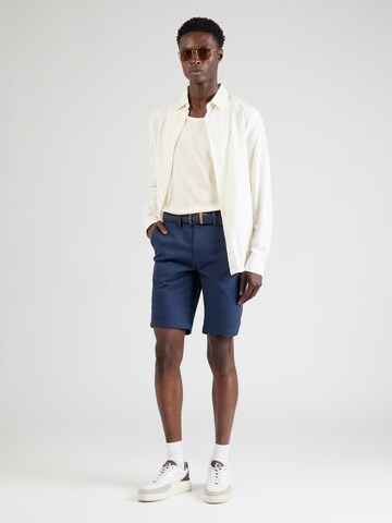 INDICODE JEANS Слим Брюки-чинос 'Book' в Синий