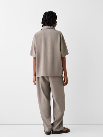 Bershka Wide leg Trousers in Grey