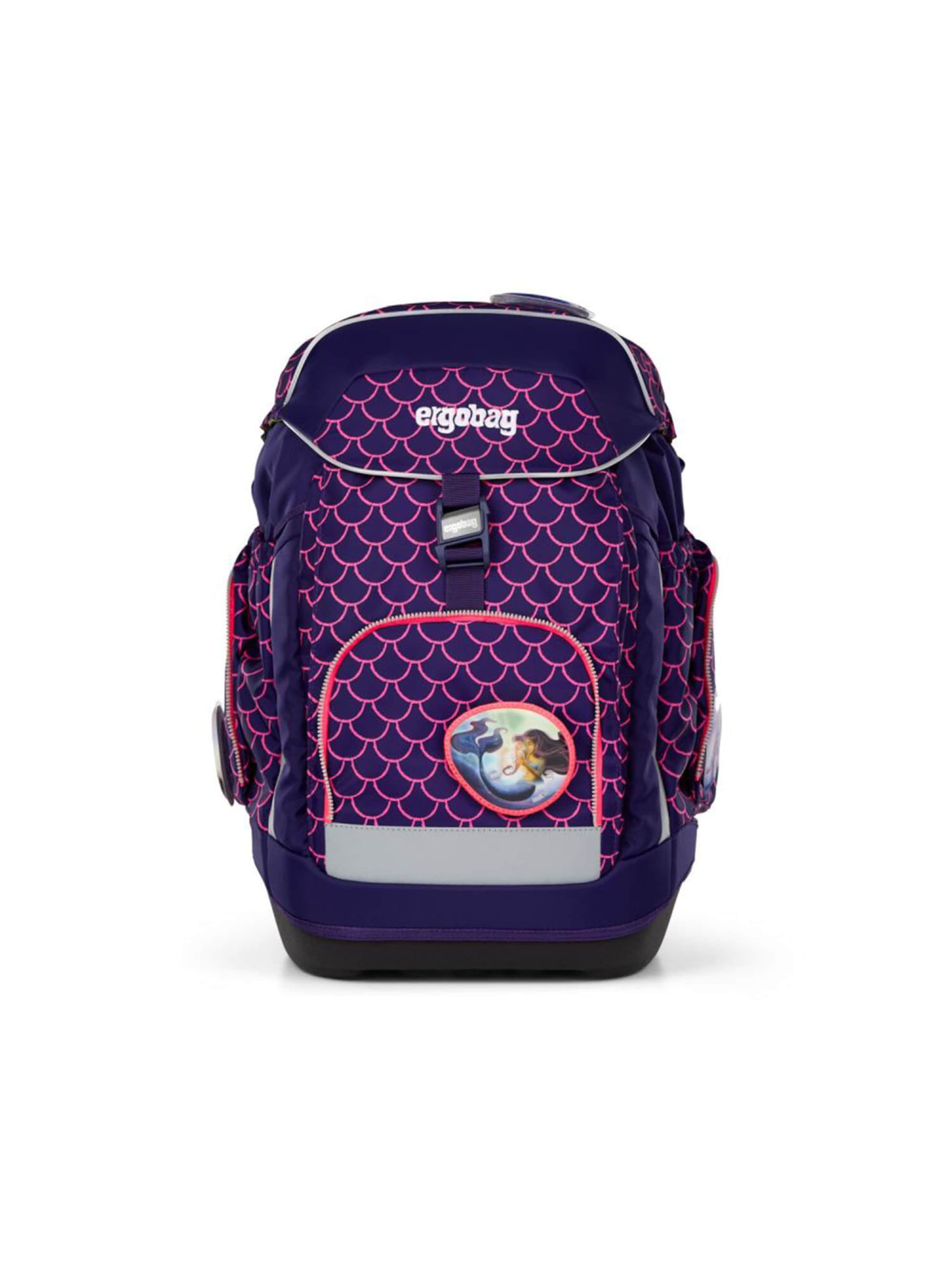 ergobag Backpack 'Maxi Schulrucksack Set 6tlg.' in Blue: front