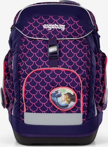 ergobag Backpack 'Maxi Schulrucksack Set 6tlg.' in Blue: front
