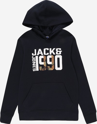 Jack & Jones Junior Sweatshirt in de kleur Donkerblauw / Bruin / Kaki / Wit, Productweergave