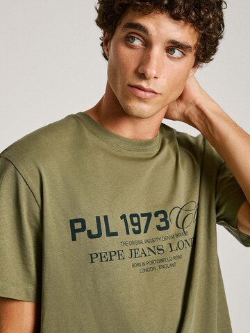 T-Shirt 'Malcom' Pepe Jeans en vert