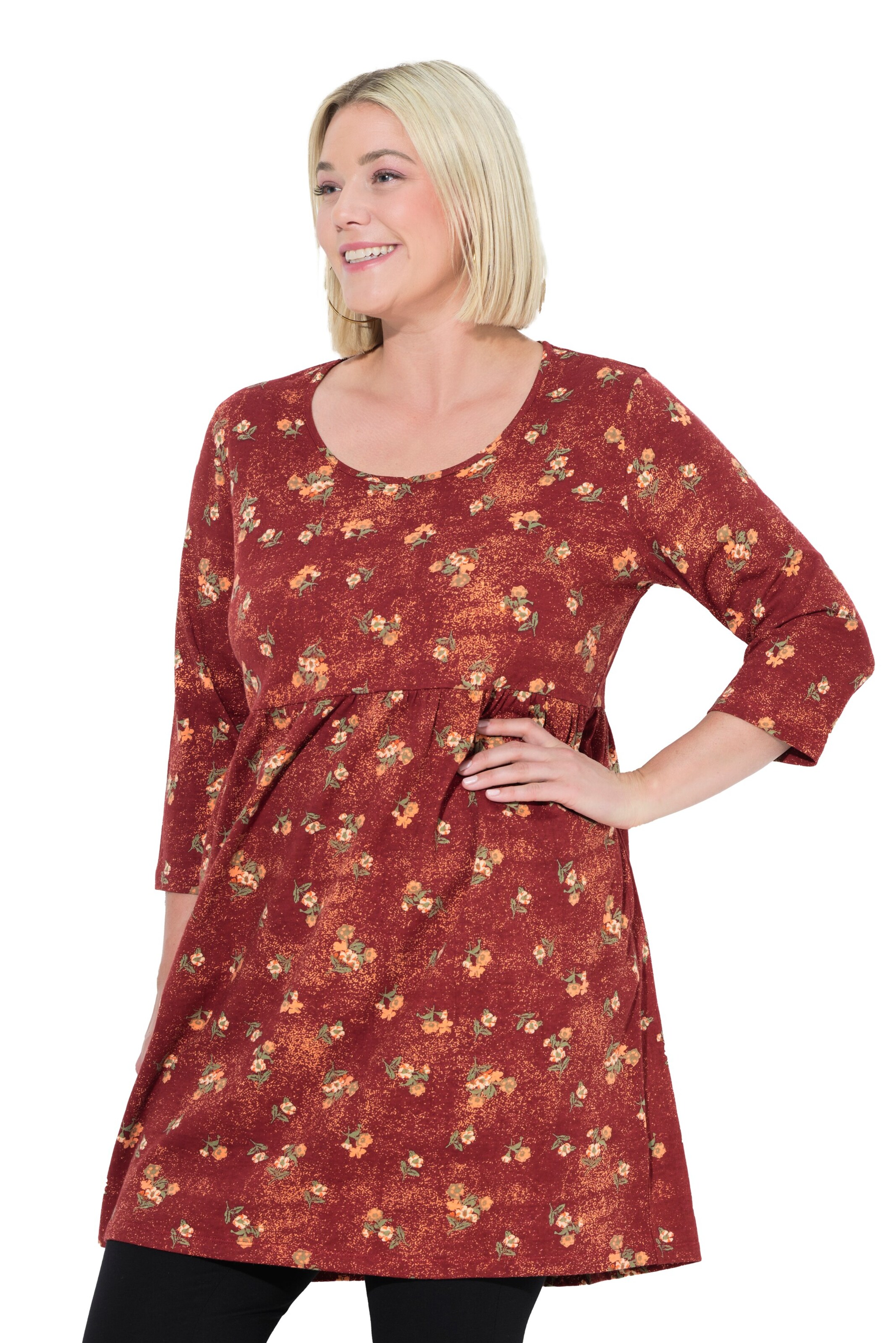 T-shirt Ulla Popken en rouge : devant