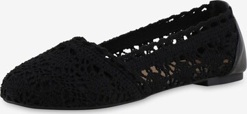 Ballerina 'Aria' di Van Hill in nero: frontale