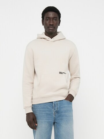 KARL LAGERFELD JEANS Sweatshirt 'ESSENTIAL' in Grey: back