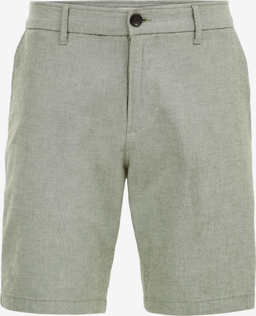 WE Fashion Regular Chino in Groen: voorkant