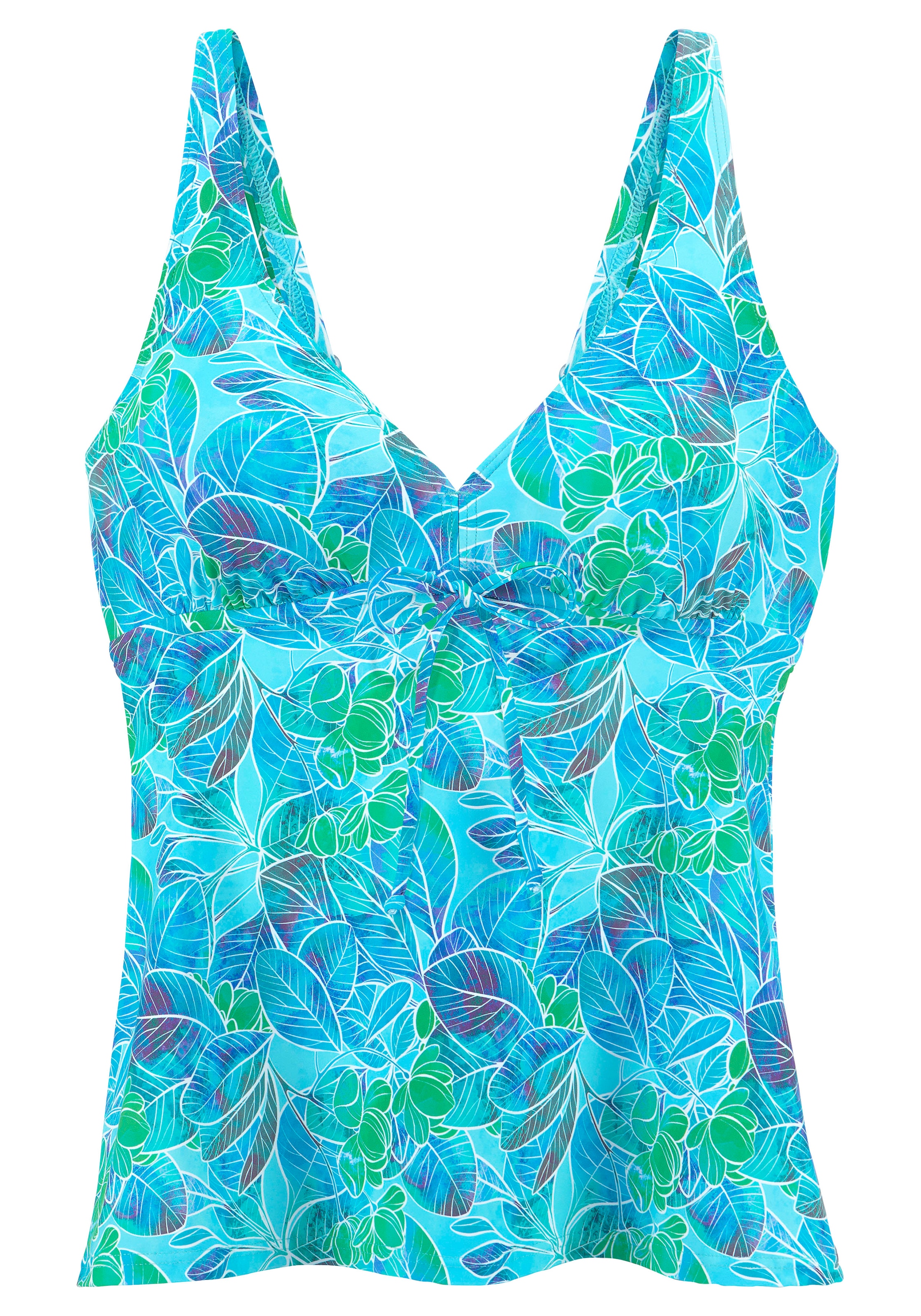 SUNSEEKER Tankinitop in türkis / aqua / neongrün, Produktansicht