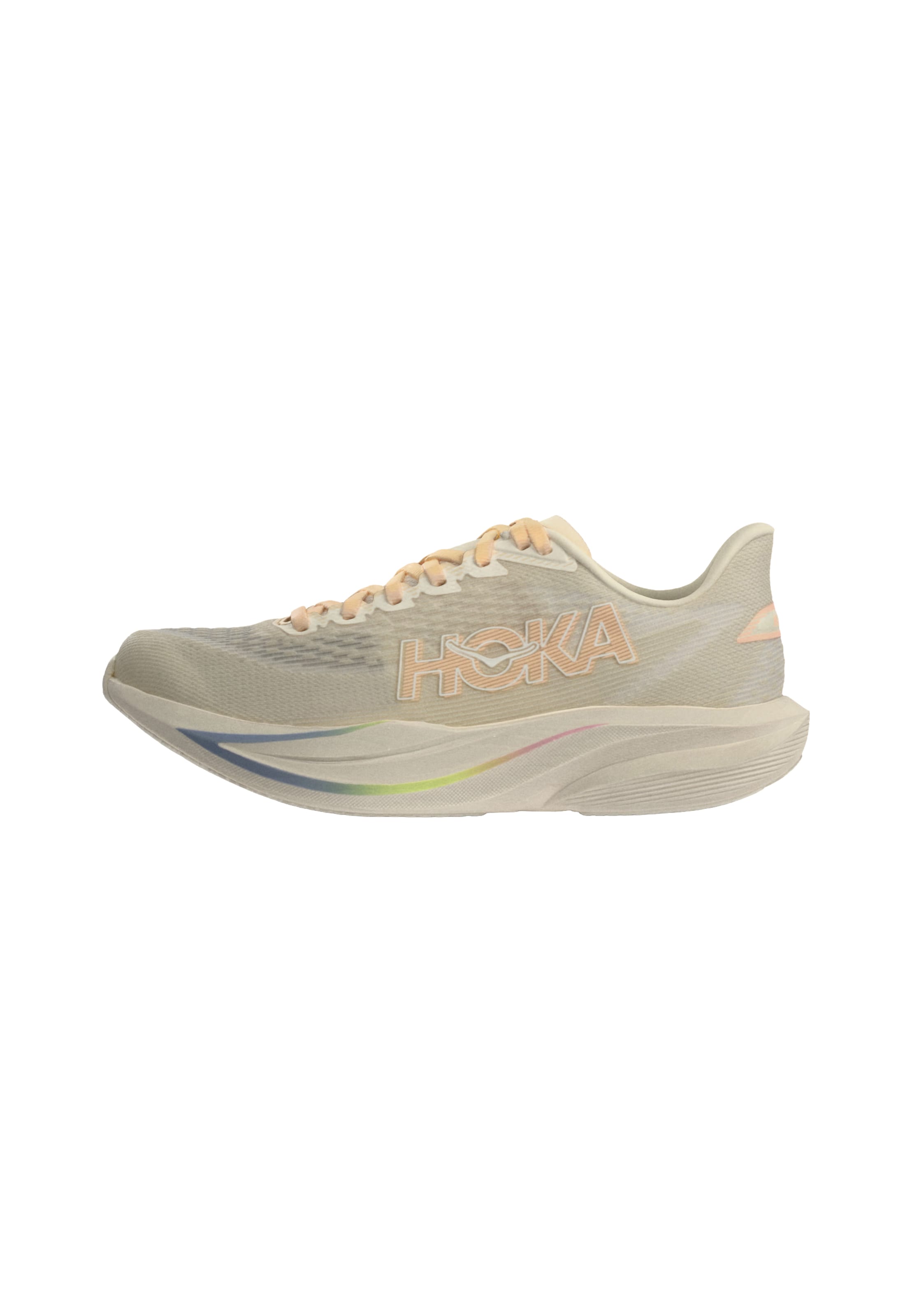 Chaussure de course 'MACH 7' HOKA en beige : devant