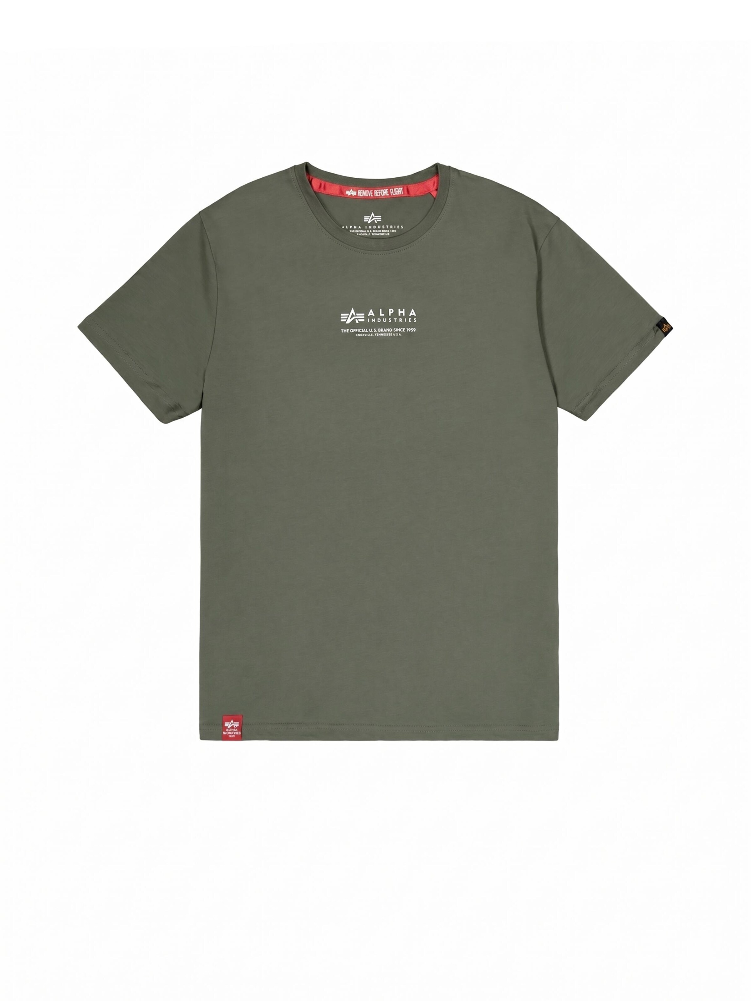 ALPHA INDUSTRIES Shirt in Green: front