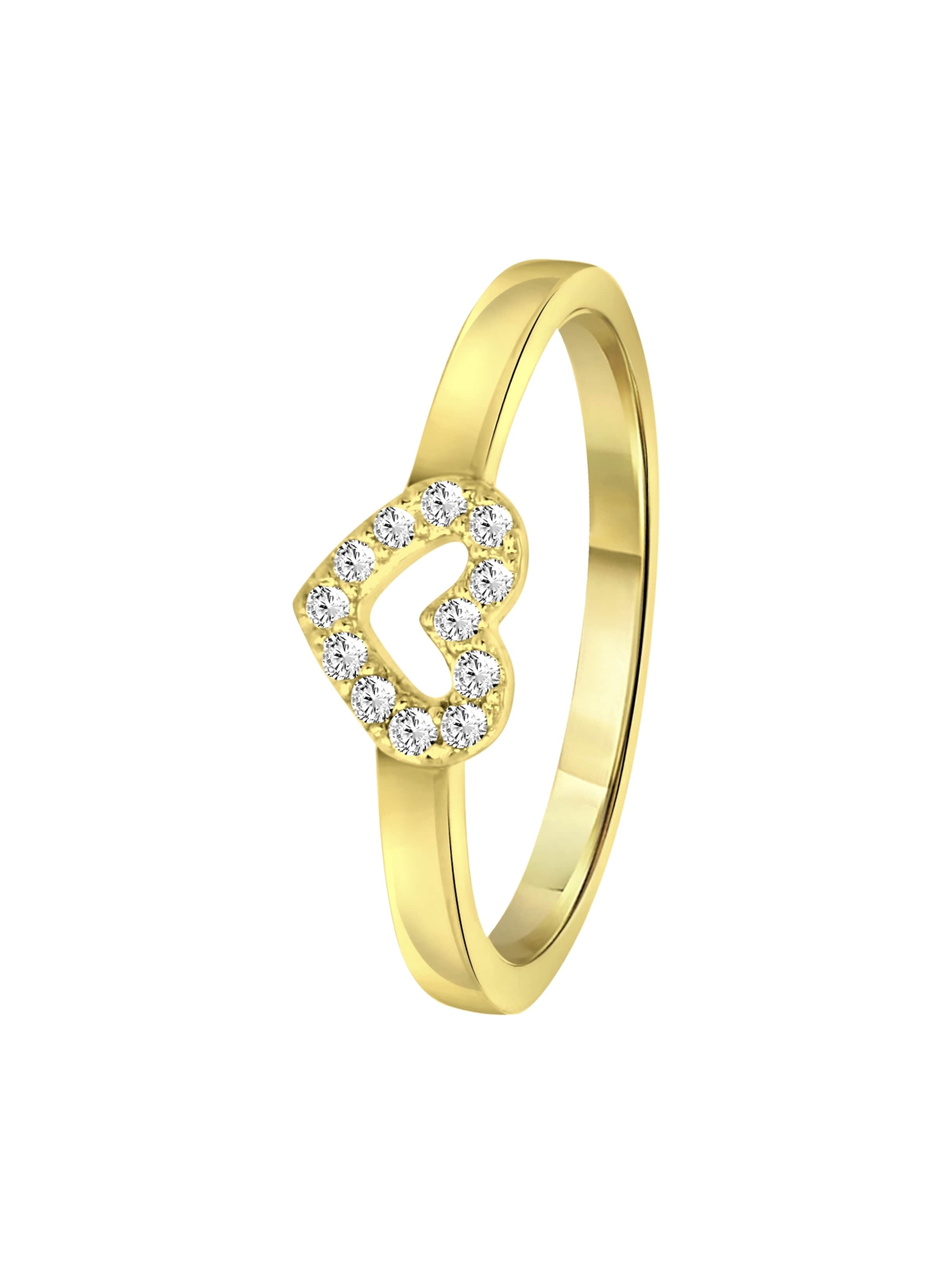 Lucardi Ring in Gold: Vorderseite