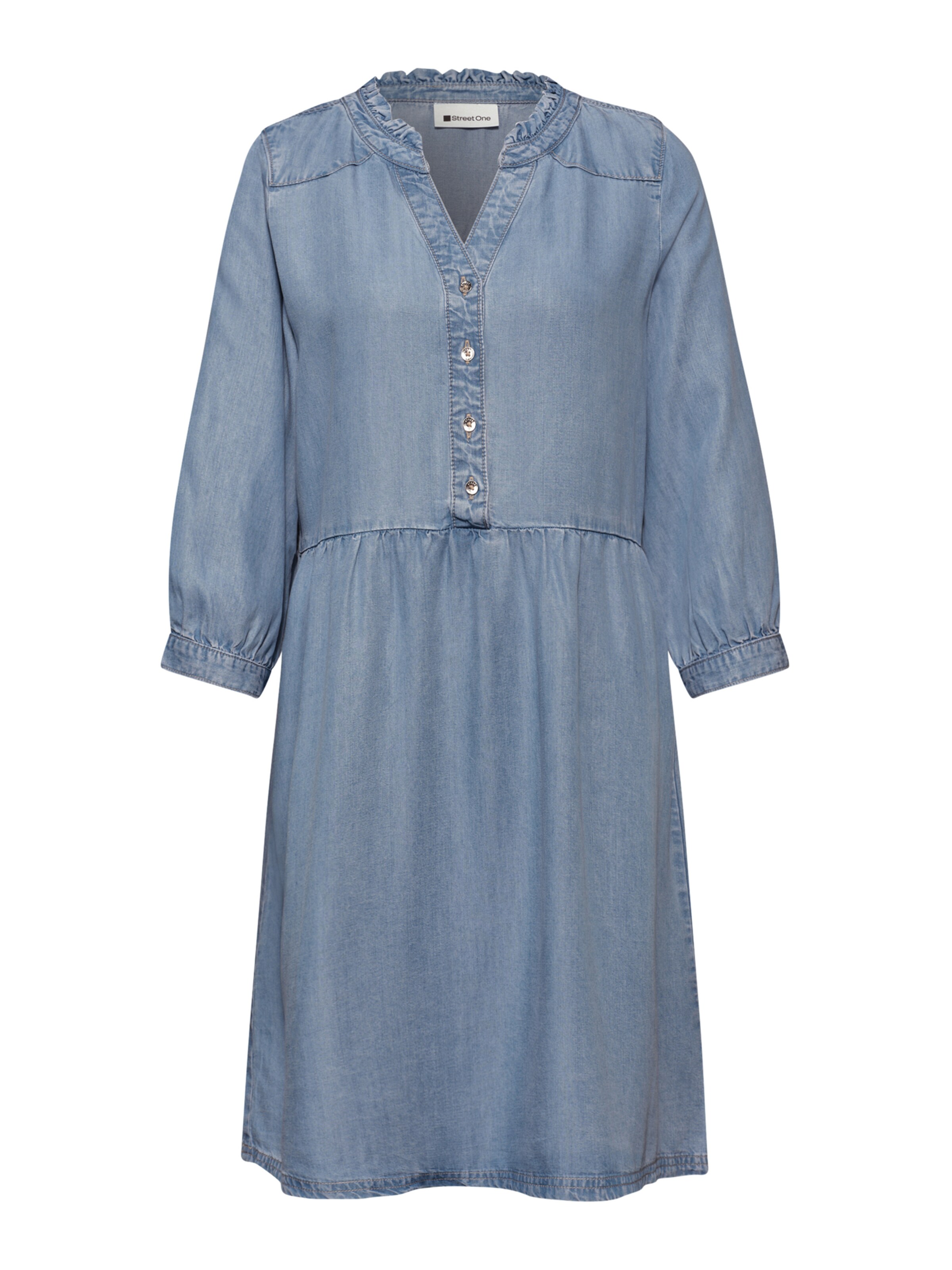 STREET ONE Puseromekko koossa 34 värissä sininen denim, Tuotenäkymä