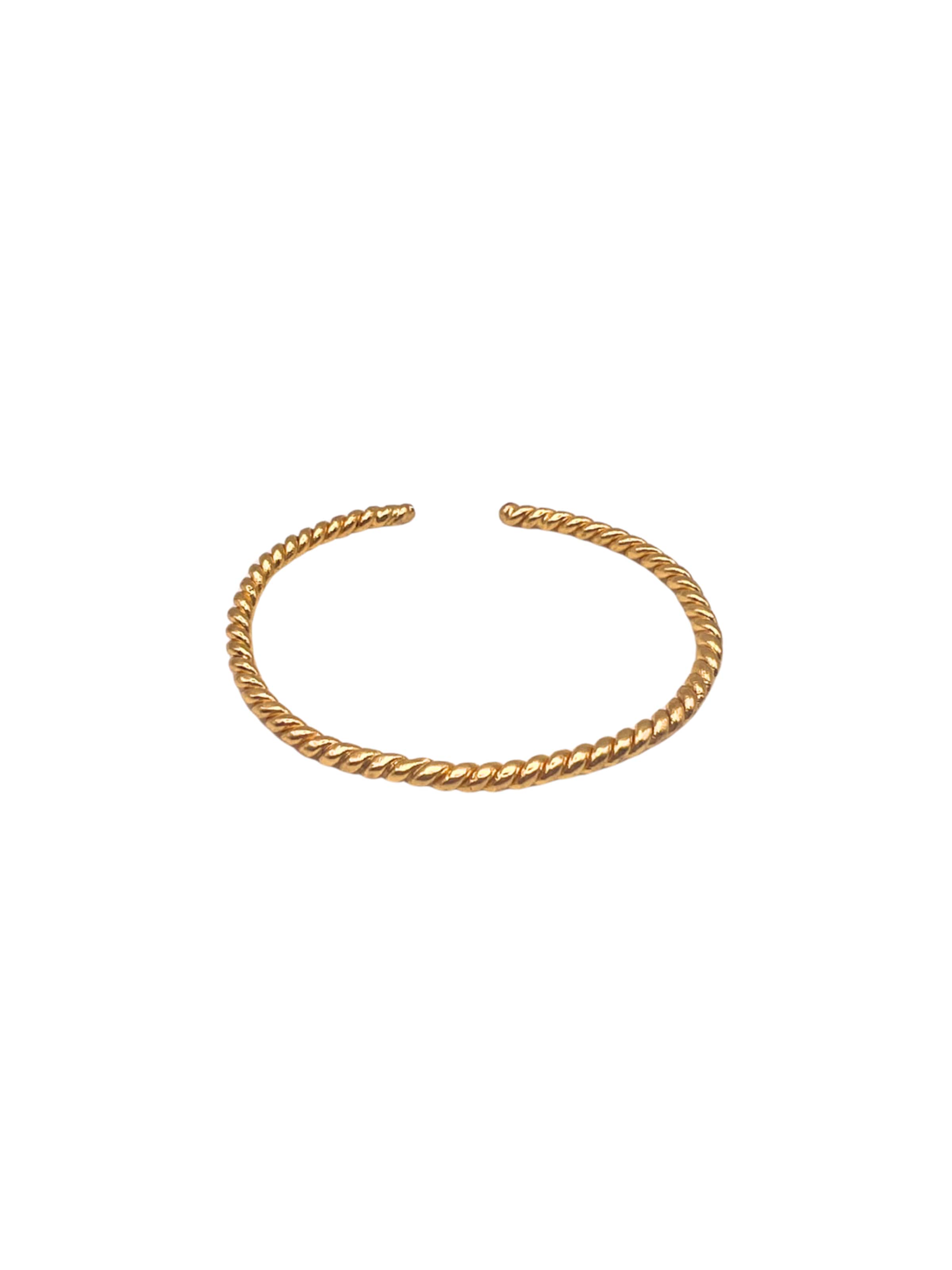 Les Reines Armband 'The Axis' in Goud: voorkant