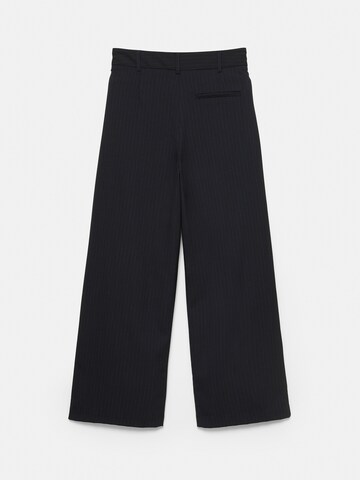 Pull&Bear Wide Leg Bukser i sort