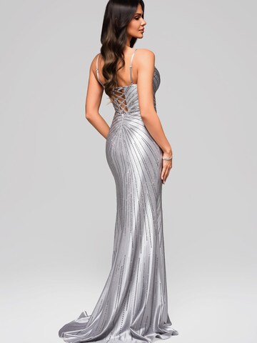 Robe de soirée Ombre en argent
