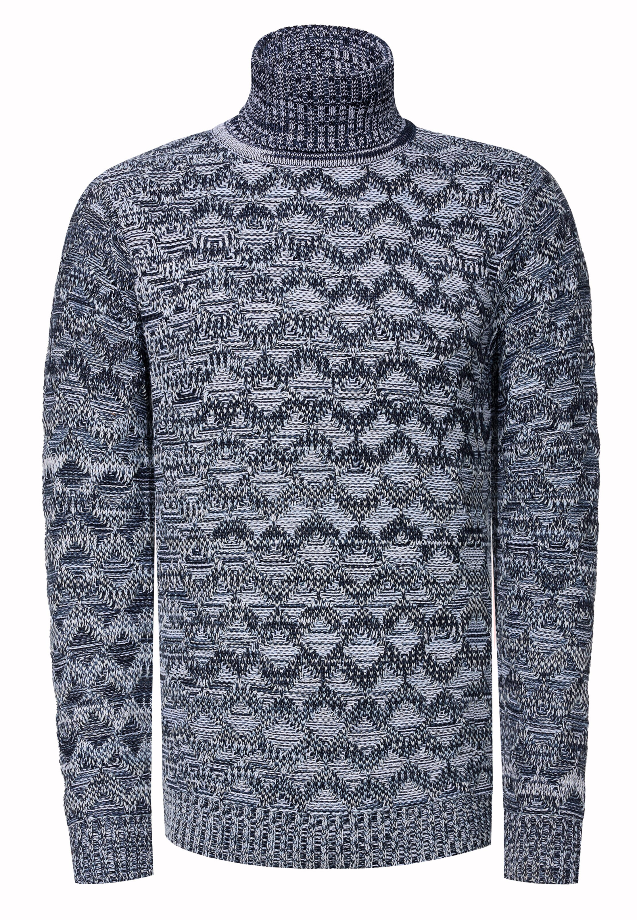 Rusty Neal Pullover in Blau: Vorderseite