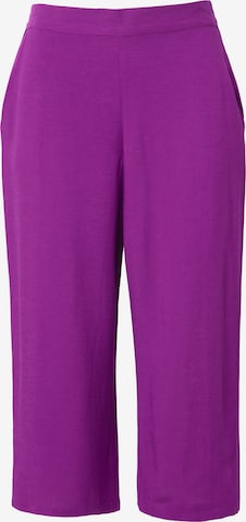 Wide Leg Pantalon MIAMODA en violet : devant