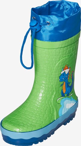 PLAYSHOES Gummistiefel 'Dino' in Grün: predná strana