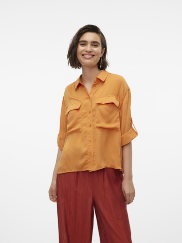 Chemisier 'VMFabiana' VERO MODA en orange : devant