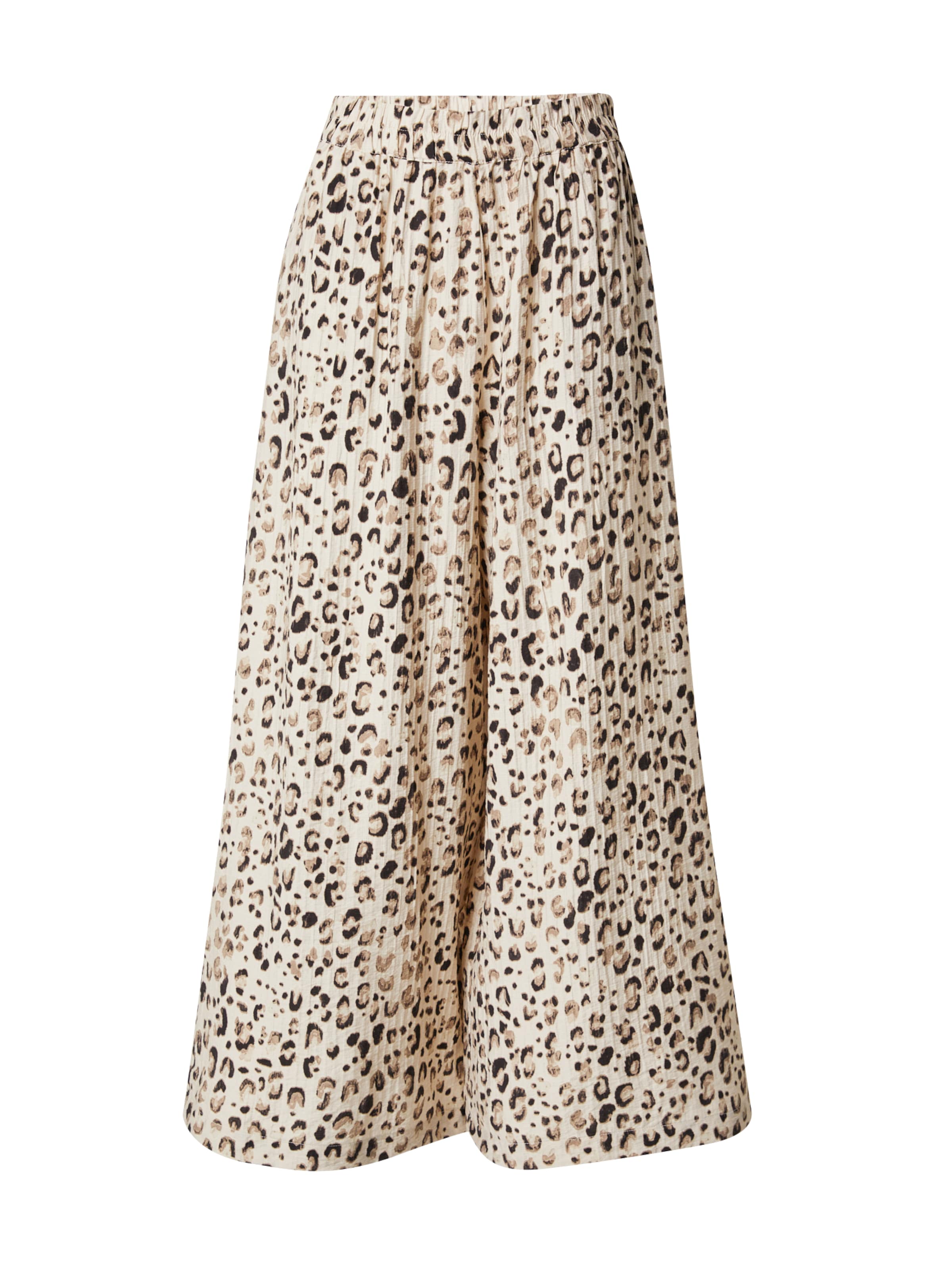 MSCH COPENHAGEN Wide leg Broek 'Alyona Vlora' in Beige: voorkant