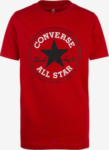 CONVERSE Футболка 'Chuck' в Красный: спереди