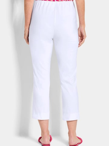 Goldner Slimfit Hose in Weiß