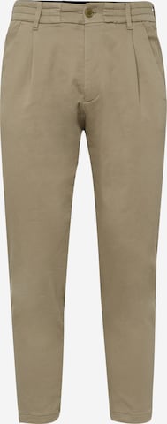 DRYKORN Tapered Pleat-front trousers 'CHASY' in Green: front