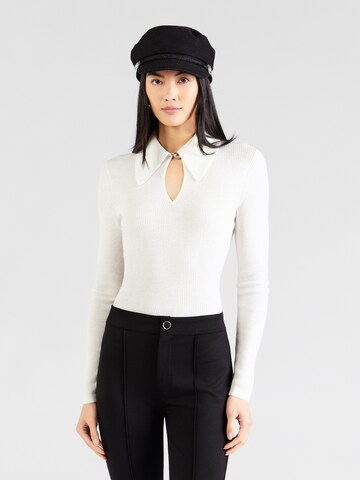 HUGO - Jersey 'Sdropa' en blanco: frente